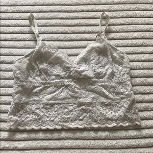 White lace bralet